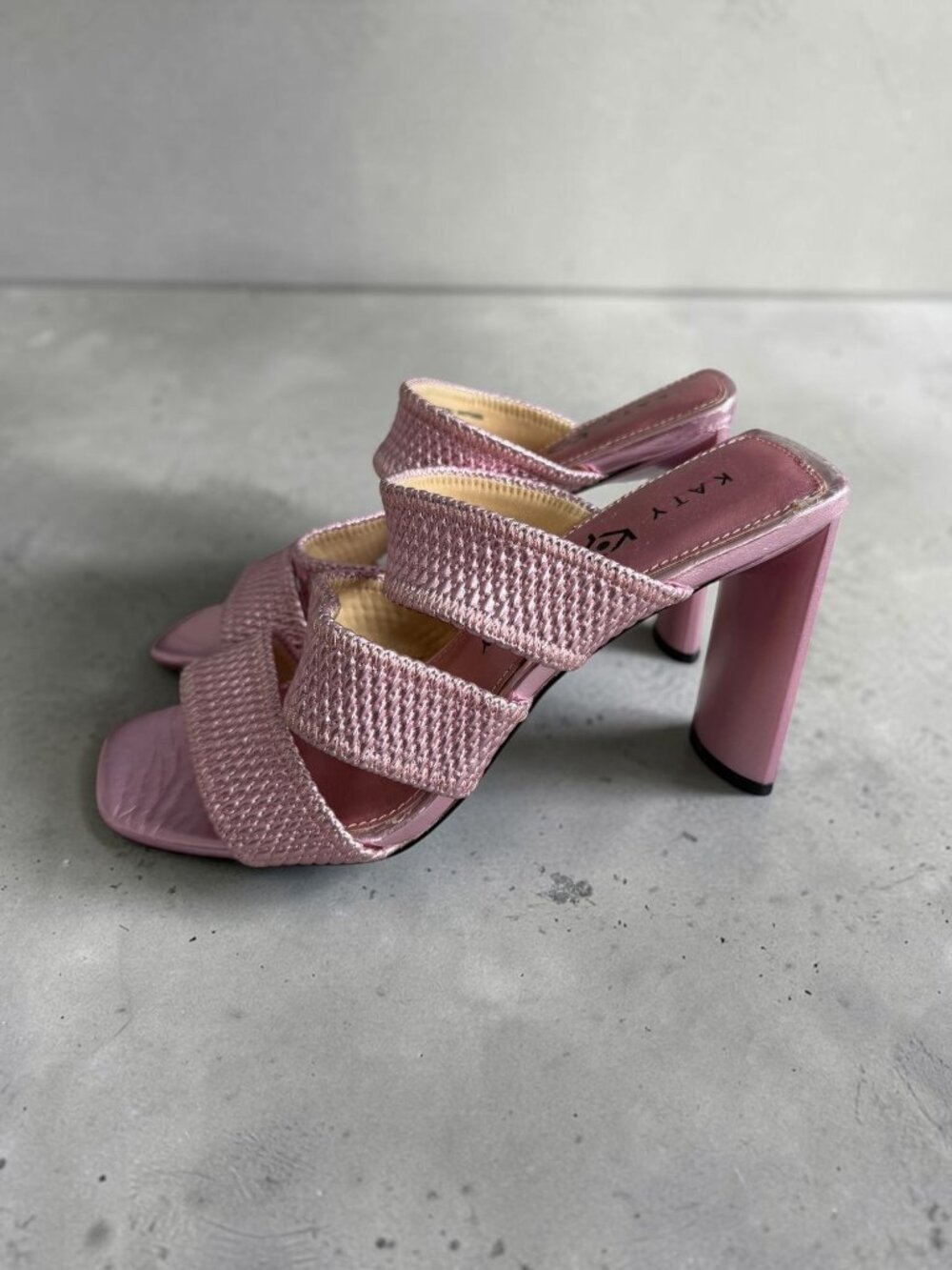 KATY PERRY The Cali Pink Sandals Heels Size 7